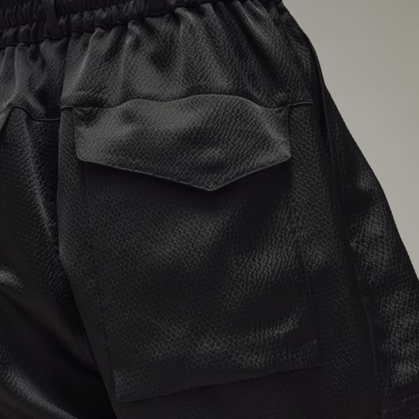 adidas Y-3 Tech Seersucker Cargo Pants - Black | Free