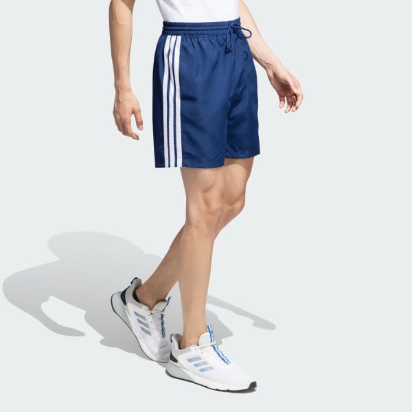 Blue 3 Stripes Chelsea Shorts