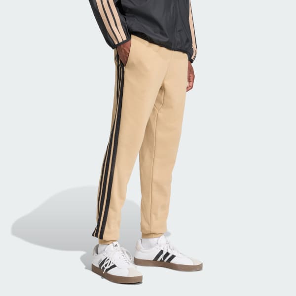 Cokelat Celana Panjang Essential 3-Stripes French Terry