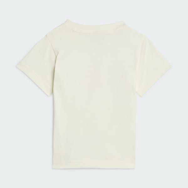 Blanco Playera Graphic Adiraptor para niños