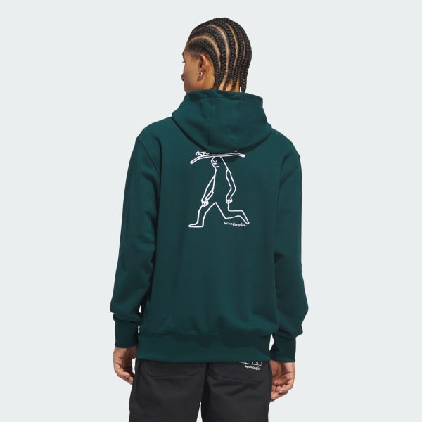 Verde FELPA CON CAPPUCCIO SKATEBOARDING x MARK GONZALES SKATE HEAD