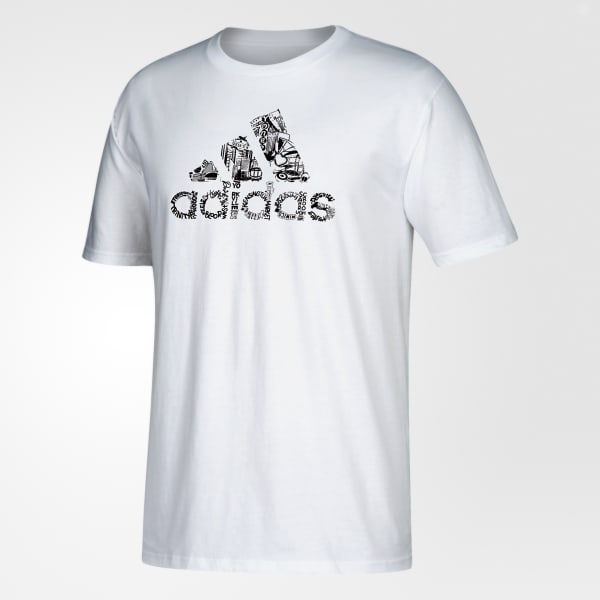 blanc T-shirt Badge of Sport Toronto GA9820X
