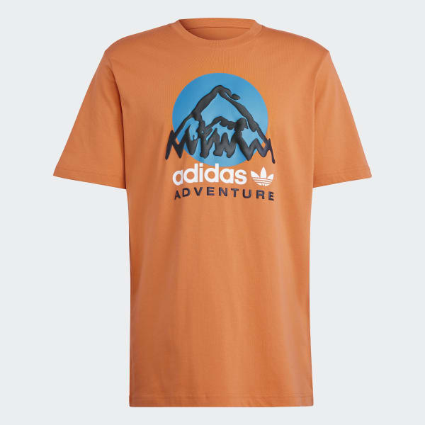 Naranja Polo Estampado adidas Adventure Mountain