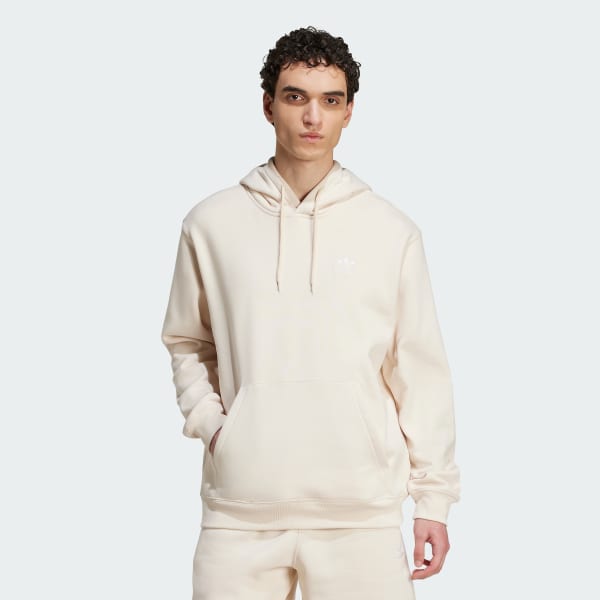 White Trefoil Essentials Loose Hoodie