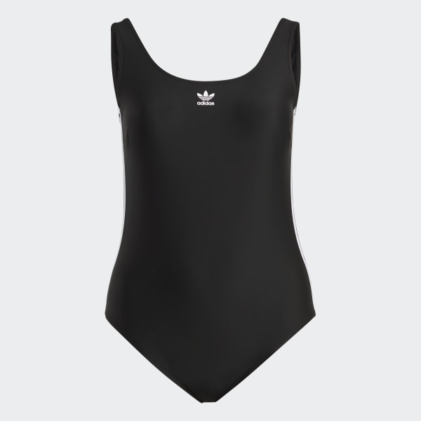 Nero Costume da bagno adicolor 3-Stripes (Curvy)