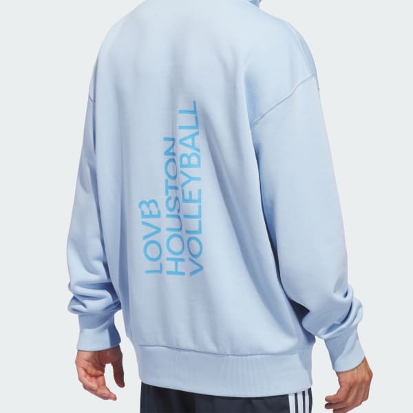 adidas LOVB Houston Graphics Hoodie - Blue | Free Shipping with