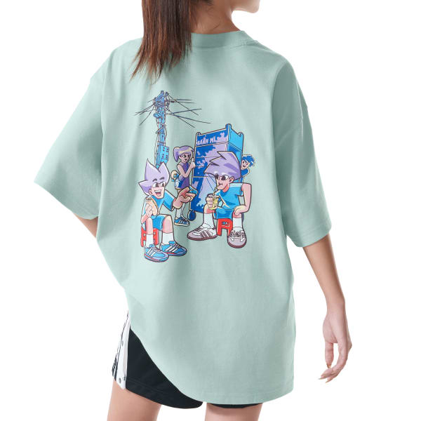 White BANH MI II Hazy Green Tee