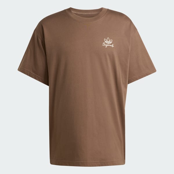 Cokelat T-SHIRT OUTLINE PALM