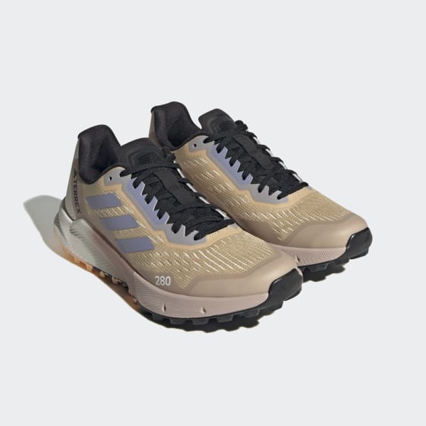 Beige TERREX Agravic Flow 2.0 Trail Running Shoes