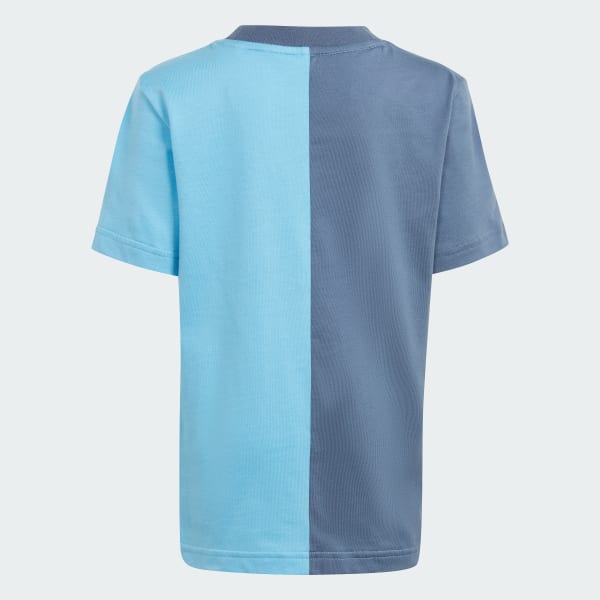 Azul Conjunto de Camiseta Essentials Colorblock Niños