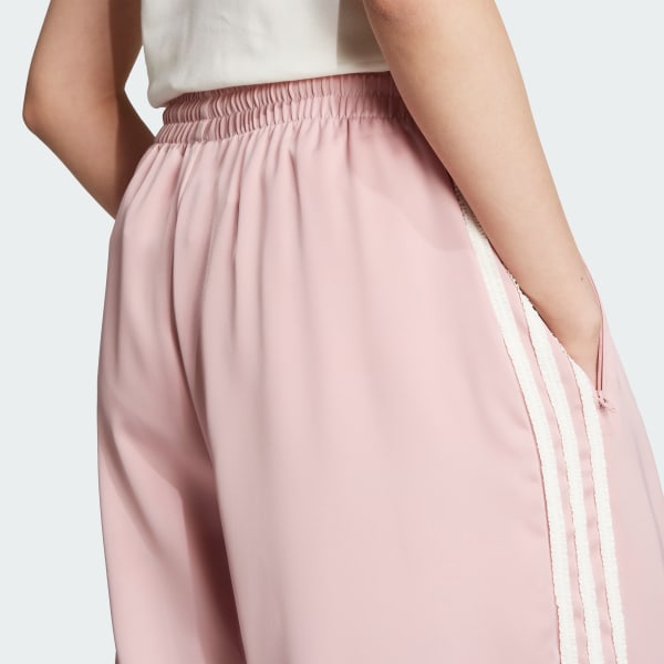 adidas Originals Satin Wide Leg Pants Ruffle 3-Stripes