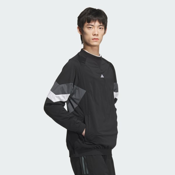 adidas golf 長袖スウェット ジッパーポケット付き アディダス 【ゴルフ】WIND.RDY アーカイブデザイン