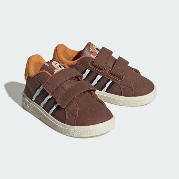 Brown adidas Grand Court x Disney Chipmunks Shoes Kids