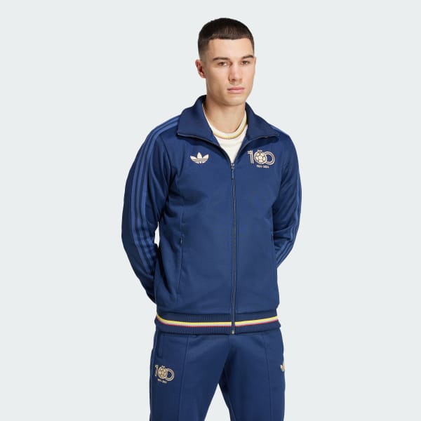 Azul Chaqueta Deportiva Aniversario 100 Años Selección Colombia