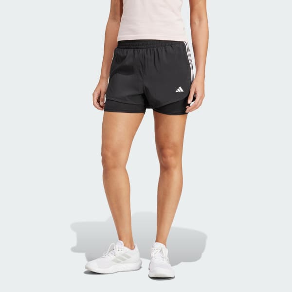 Schwarz Pacer 3-Streifen Training Woven Shorts