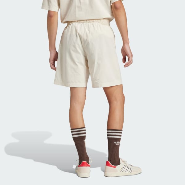 White Essentials Seersucker Shorts