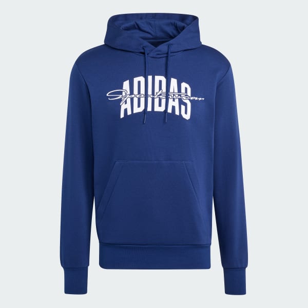 Mavi Collegiate Script Graphic Kapüşonlu Üst