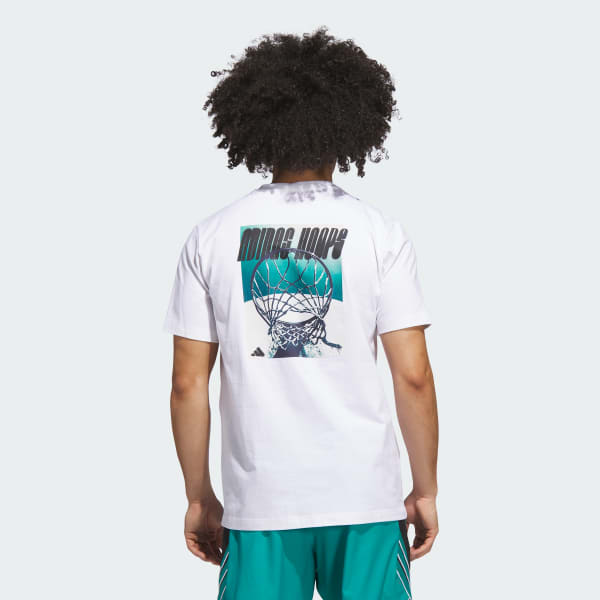 Bianco T-shirt adidas Hoops Graphic