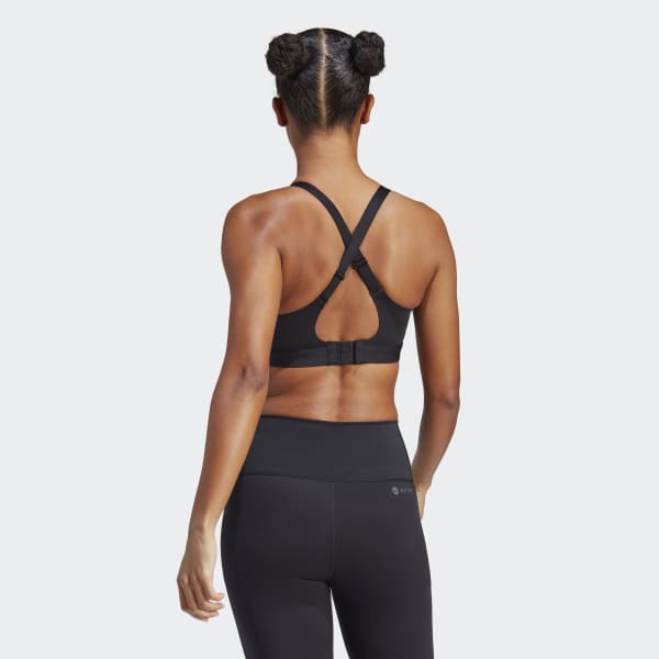 adidas Aeroreact Bra with Light Support Women - Cup size C-D - black IQ3388