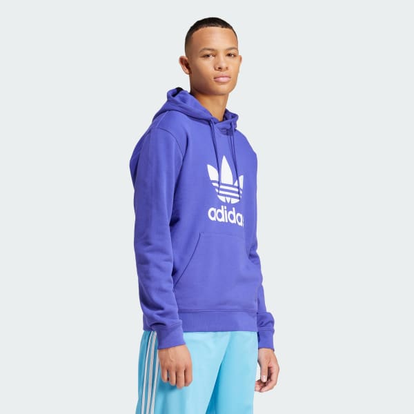 Μωβ Adicolor Classics Trefoil Hoodie