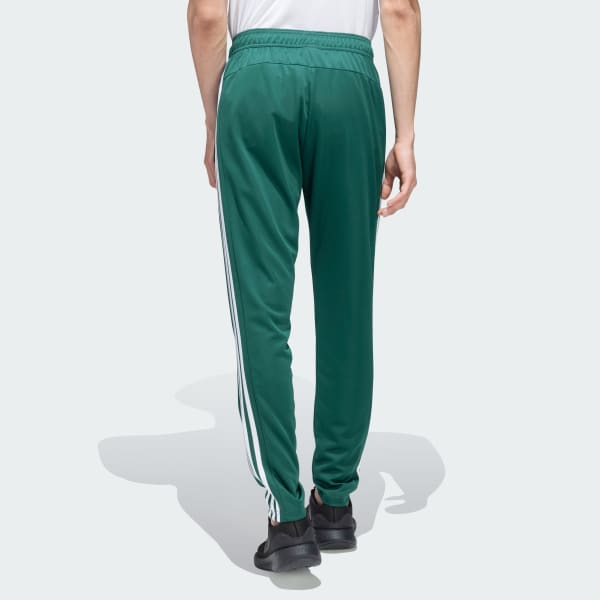 Green TRAINING ESSENTIALS BASE 3 STRIPES PANTS