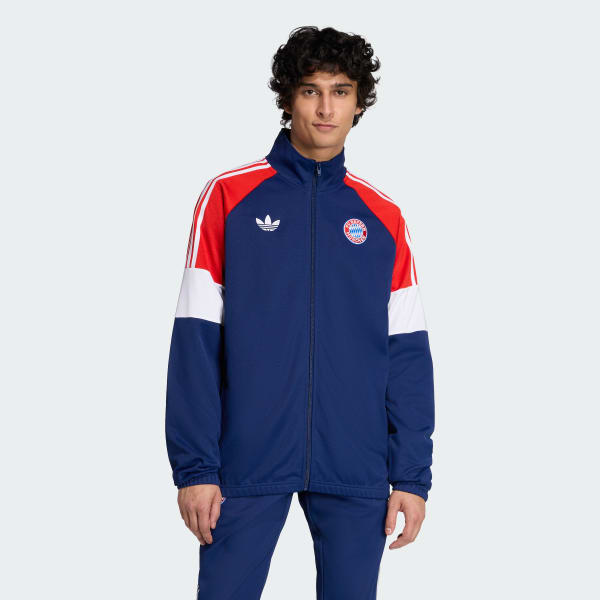 adidas FC Bayern LFSTLR ジャージ adidas FC Bayern Munich LFSTLR Track Top - Blue | Free Shipping
