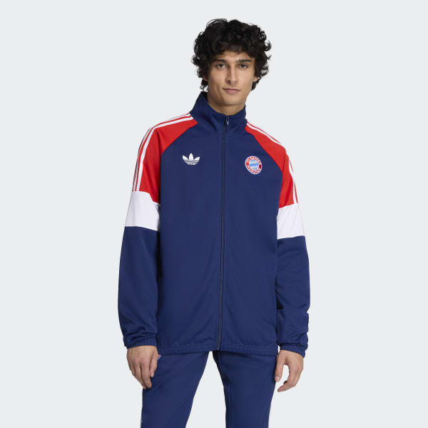 adidas FC Bayern LFSTLR ジャージ adidas FC Bayern Munich LFSTLR Track Top - Blue | Free Shipping