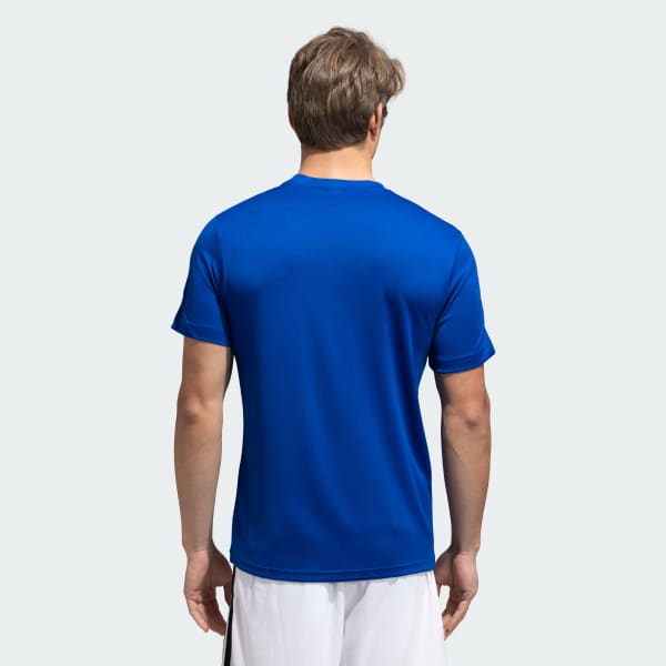 Mens blue adidas t hot sale shirt