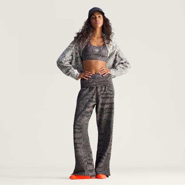 Marrone Reggiseno sportivo da allenamento adidas By Stella McCartney Power Impact Medium Support Printed