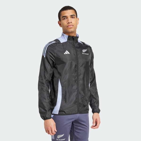 Black All Blacks Rugby Presentation Jacket
