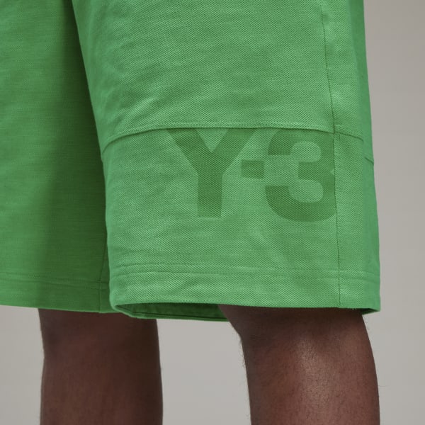 Zielony Y-3 Classic Heavy Piqué Shorts EKD15
