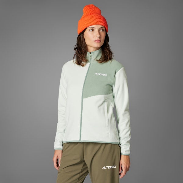 Verde Campera Terrex Multi Cierre Frontal Algodón Perchado