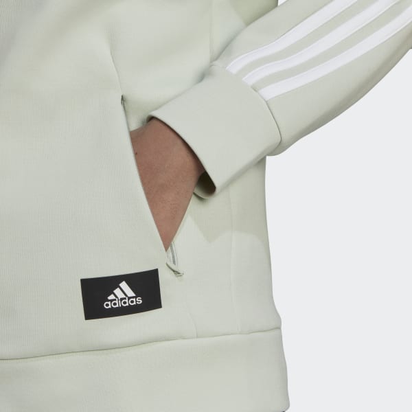 Green adidas Sportswear Future Icons 3-Stripes Hooded Track Top V0687