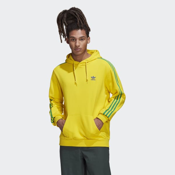 Pesimista Cerdito cocinar adidas 3-Stripes Hoodie - Yellow | Men's Lifestyle | adidas US