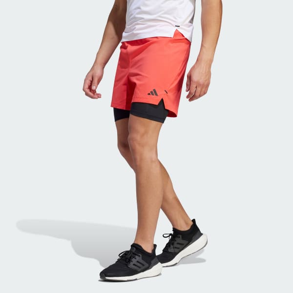 adidas Power Workout Two-in-One Shorts - Red | Men\'s Training | adidas US | 