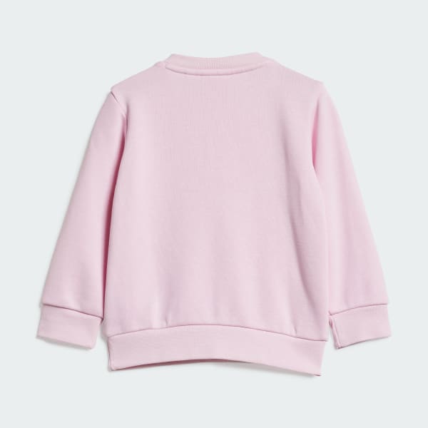 Pink Crew Sweatshirt Set