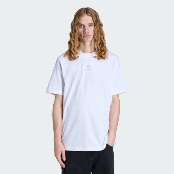White MICRO LOGO TEE 
