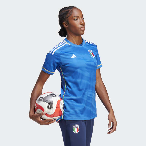 Niebieski Italy Women's Team 23 Home Jersey