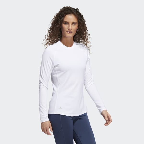 White Long-Sleeve Top Crew Long-Sleeve Top VW909