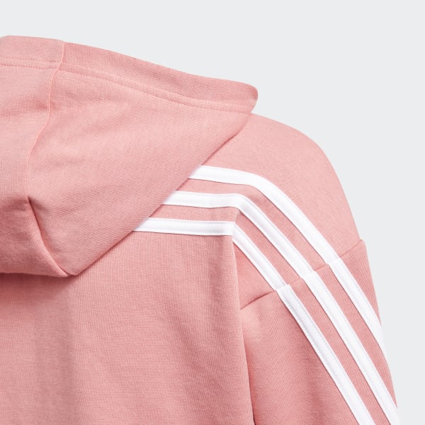 Roze 3-Stripes Full-Zip Hoodie