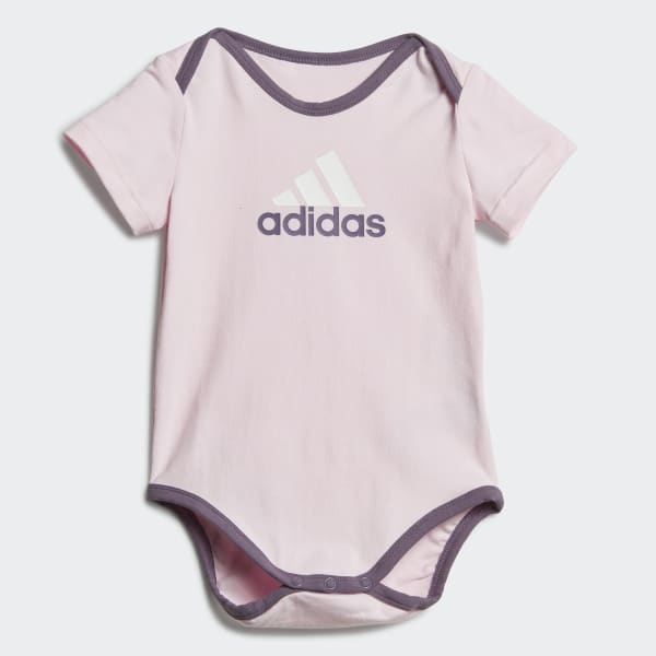 Ροζ Essentials Big Logo Bodysuit and Beanie Gift Set Kids