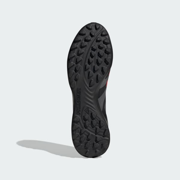 Svart Predator League Laceless Turf Fotbollsskor