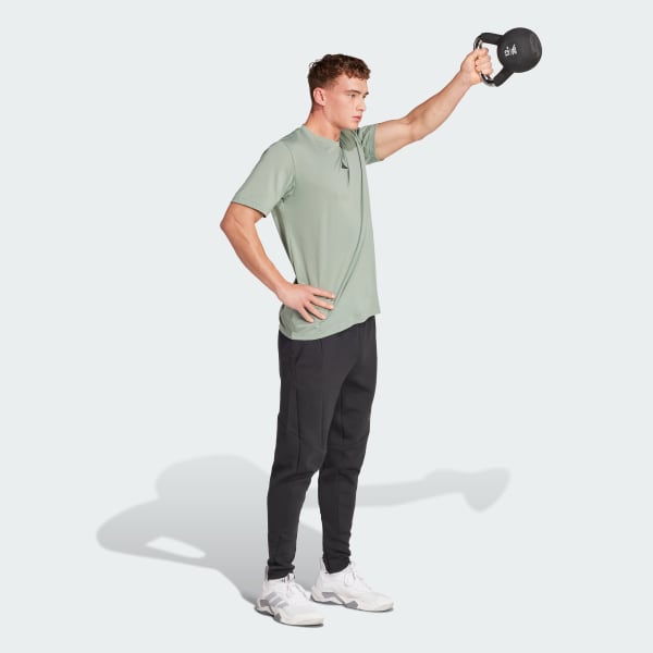 Verde Camiseta de Entrenamiento Climacool One Rep at a Time Estampada