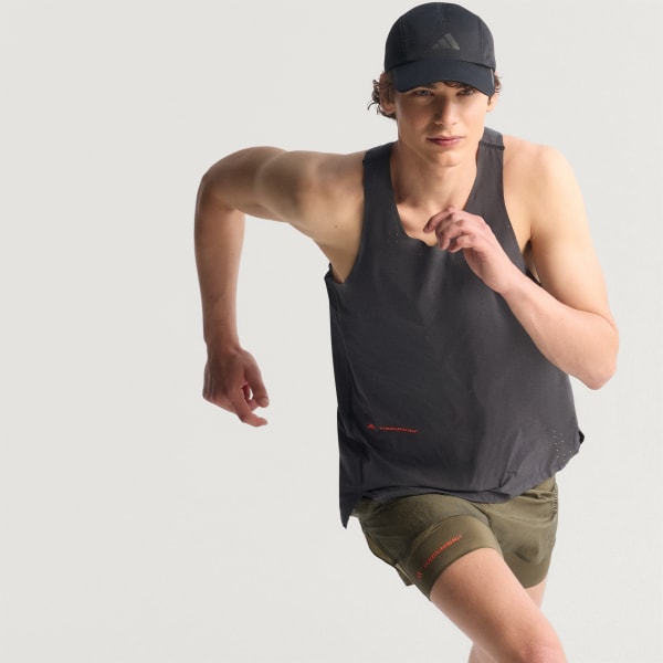 Black Adi365 H.Koumori Running Singlet