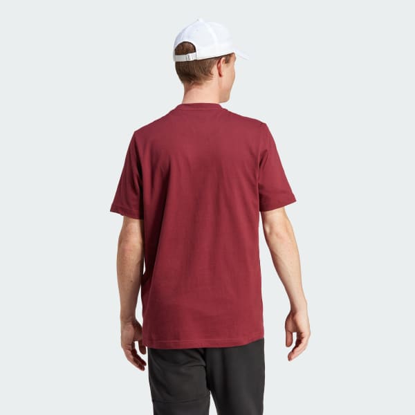Borgonha Camiseta Estampada Folded Sportswear