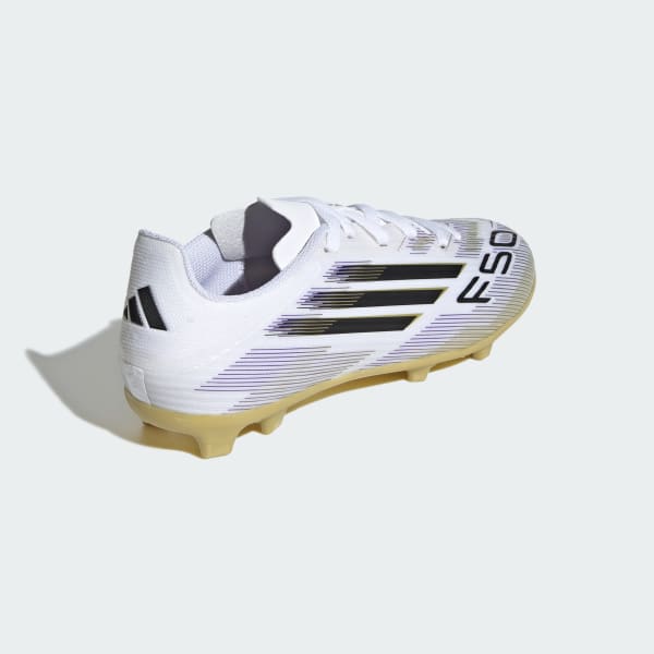 adidas F50 League Firm/Multi-Ground Cleats Kids - White