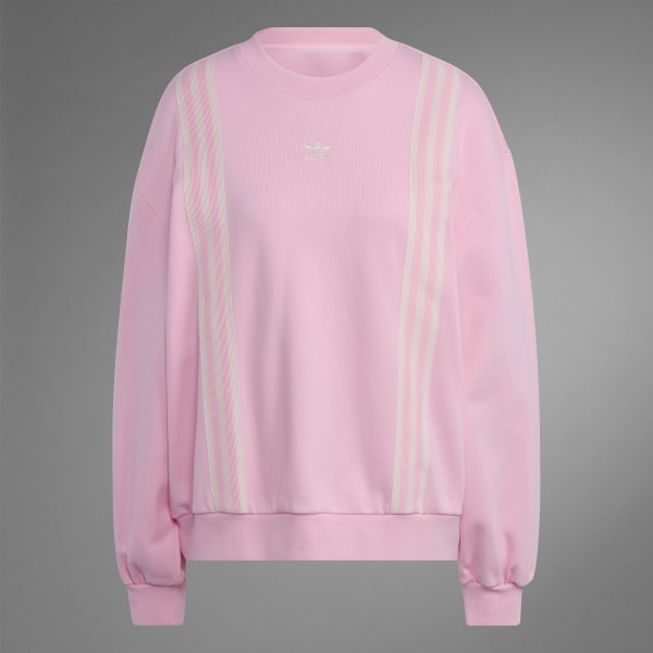 Escultura Salón de clases Diacrítico adidas Adicolor 70s 3-Stripes Sweatshirt - Pink | Women's Lifestyle | adidas  US