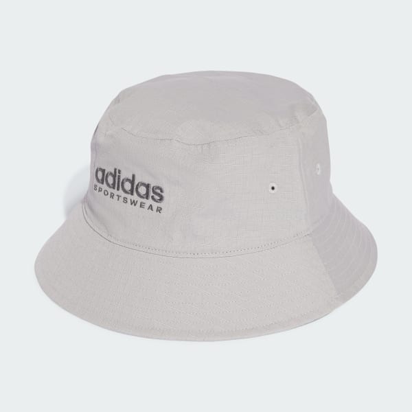 グレー クラシック コットン バケットハット