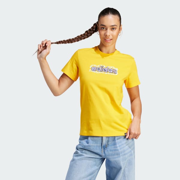 Adidas t shirt giallo hot sale