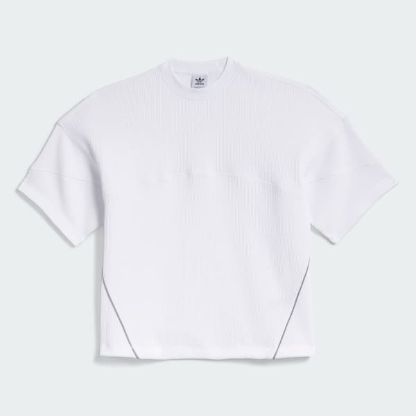 adidas La Cienega Short Sleeve Sports Tee - White | Free Shipping